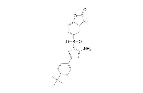 2(3H)-benzoxazolone, 5-[[5-amino-3-[4-(1,1-dimethylethyl)phenyl]-1H-pyrazol-1-yl]sulfonyl]-
