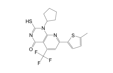 pyrido[2,3-d]pyrimidin-4(1H)-one, 1-cyclopentyl-2-mercapto-7-(5-methyl-2-thienyl)-5-(trifluoromethyl)-