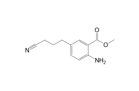 2-Amino-5-(3-cyano-propyl)-benzoic acid methyl ester