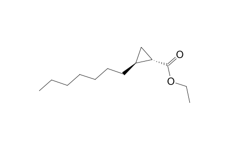 trans-2-Heptylcyclopropyl-1-carboxylic acid ethyl ester