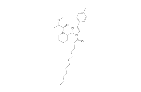 1-(2-(1-(2-(methylthio)propanoyl)piperidin-2-yl)-4-(p-tolyl)-1H-imidazol-1-yl)dodecan-1-one