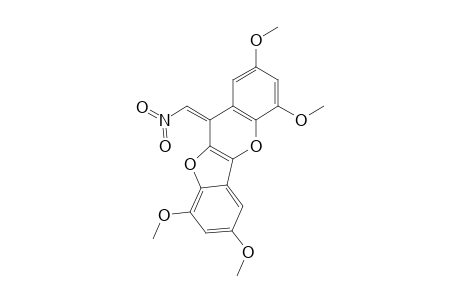 (Z)-11-NITROMETHYLENE-2,4,7,9-TETRAMETHOXY-11-(1H)-BENZOFURO-[3,2-B]-[1]-BENZOPYRAN