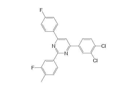 Pyrimidine, 4-(3,4-dichlorophenyl)-2-(3-fluoro-4-methylphenyl)-6-(4-fluorophenyl)-