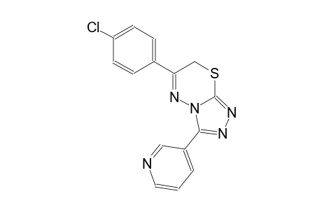 6-(4-chlorophenyl)-3-(3-pyridinyl)-7H-[1,2,4]triazolo[3,4-b][1,3,4]thiadiazine