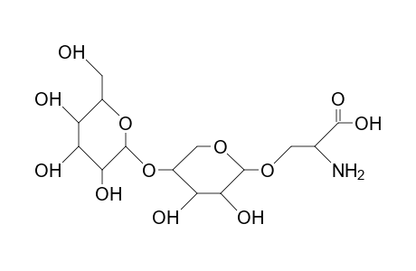 O-B-D-Galactopyranosyl-(1-4)-O-B-D-xylopyranosyl-L-serine