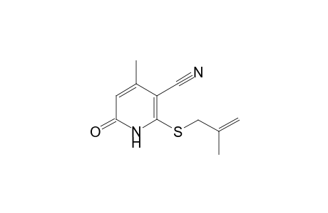 4-Methyl-2-[(2-methyl-2-propenyl)sulfanyl]-6-oxo-1,6-dihydro-3-pyridinecarbonitrile