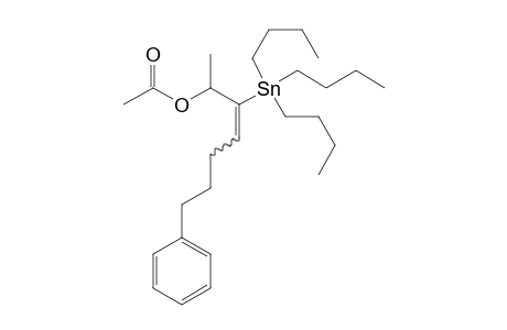 3-tris(Butyl)stannyl-2-acetoxy-7-phenyl-3-heptene