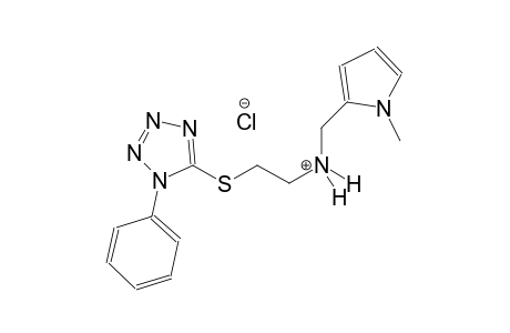 1H-pyrrole-2-methanaminium, 1-methyl-N-[2-[(1-phenyl-1H-tetrazol-5-yl)thio]ethyl]-, chloride