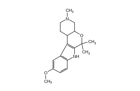 10-methoxy-1,2,3,4,4a,6,7,11c-octahydro-3,6,6-trimethylpyrido[4',3':5,6]pyrano[3,4-b]indole