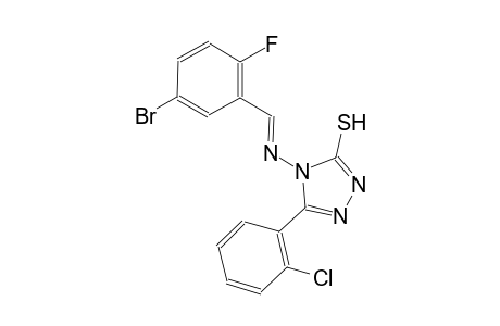 4-{[(E)-(5-bromo-2-fluorophenyl)methylidene]amino}-5-(2-chlorophenyl)-4H-1,2,4-triazole-3-thiol