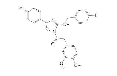 1H-1,2,4-triazol-5-amine, 3-(4-chlorophenyl)-1-[(3,4-dimethoxyphenyl)acetyl]-N-[(4-fluorophenyl)methyl]-