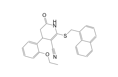 3-pyridinecarbonitrile, 4-(2-ethoxyphenyl)-1,4,5,6-tetrahydro-2-[(1-naphthalenylmethyl)thio]-6-oxo-