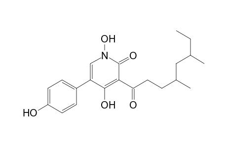 1,4-Dihydroxy-3(4,6-dimethyloctanoyl)-5-(p-hydroxyphenyl)-2(1H)-pyridone