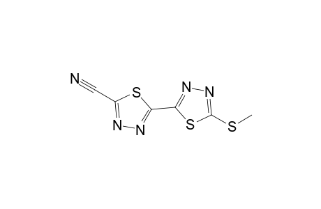 5-Cyano-5'-methylsulfanyl-2,2'-bi(1,3,4-thiadiazolyl)