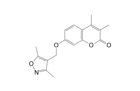 2H-1-Benzopyran-2-one, 7-[(3,5-dimethyl-4-isoxazolyl)methoxy]-3,4-dimethyl-