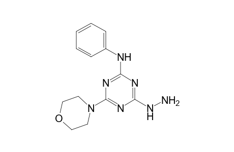 4-Hydrazinyl-6-(morpholin-4-yl)-N-phenyl-1,3,5-triazin-2-amine