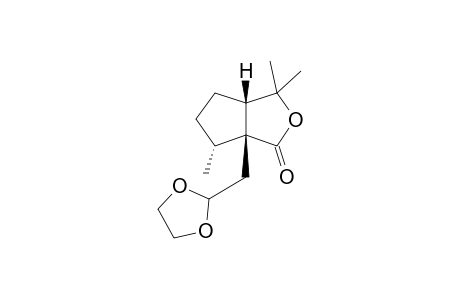 (3aS,6R,6aR)-6a-[(1,3-Dioxolan-2-yl)methyl]-3,3,6-trimethylhexahydro-1H-cyclopenta[c]furan-1-one