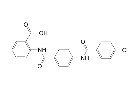 2-[[4-[(4-chlorophenyl)carbonylamino]phenyl]carbonylamino]benzoic acid