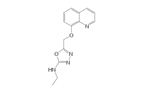 N-Ethyl-5-((quinolin-8-yloxy)methyl)-1,3,4-oxadiazol-2-amine