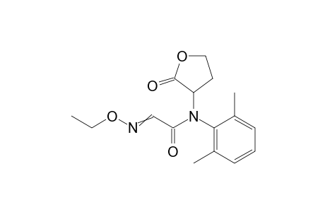 Acetamide, N-(2,6-dimethylphenyl)-2-(ethoxyimino)-N-(tetrahydro-2-oxo-3-furanyl)-