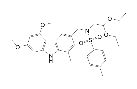 3-[N-(2,2-Diethoxyethyl)-N-p-tosylaminomethyl]-5,7-dimethoxy-1-methylcarbazole