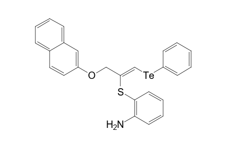 (Z)-1-(phenyltelluro)-2-(2-aminophenylthio)-3-(2-naphthoxy)prop-1-en