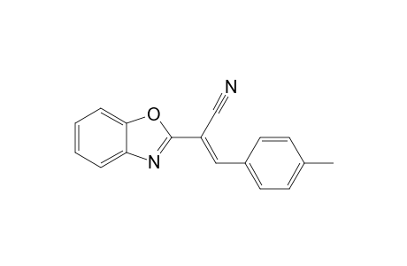 (E)-2-(1,3-Benzoxazol-2-yl)-3-(p-tolyl)acrylonitrile