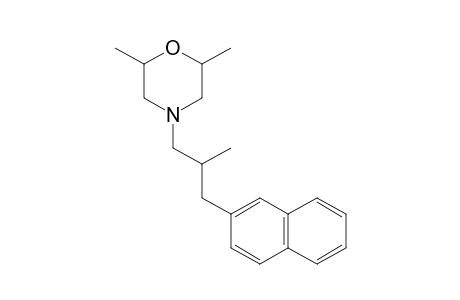 Morpholine, 2,6-dimethyl-4-[2-methyl-3-(2-naphthalenyl)propyl]-
