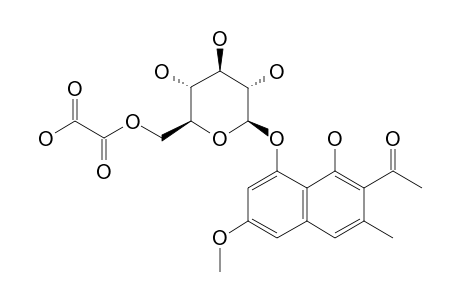 8-O-(6'-Oxalyl)-B-D-glucopyranosyl-torachrysone