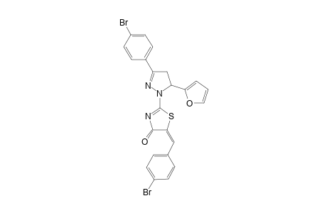 5-(4-bromobenzylidene)-2-(3-(4-bromophenyl)-5-(furan-2-yl)-4,5-dihydro-1H-pyrazol-1-yl)thiazol-4(5H)-one