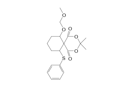 Isopropylidene 6-(methoxymethoxy)-2-phenylthiocyclohexane-1,1-dicarboxylate