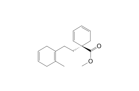 Methyl 1-[2'-92"-methyl-1",4"-cyclohexadienyl)ethyl]-cyclohexa-2,4-diene-1-carboxylate