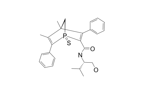 3,6-DIPHENYL-4,5-DIMETHYL-2-[1-(1-HYDROXYMETHYL-2-METHYLPROPYL)-AMINO]-CARBONYL-1-PHOSPHA-2,5-NORBORNADIENE-SULFIDE
