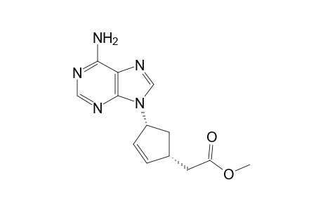 2-[(1R,4R)-4-(6-aminopurin-9-yl)-1-cyclopent-2-enyl]acetic acid methyl ester