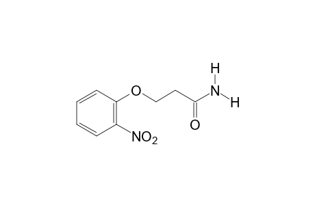 3-(o-nitrophenoxy)propionamide