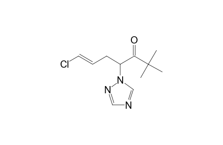 6-Hepten-3-one, 7-chloro-2,2-dimethyl-4-(1H-1,2,4-triazol-1-yl)-, (+/-)-