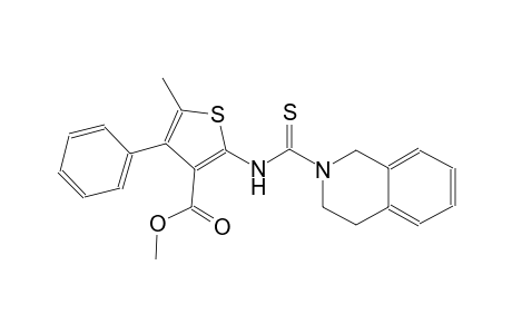 methyl 2-[(3,4-dihydro-2(1H)-isoquinolinylcarbothioyl)amino]-5-methyl-4-phenyl-3-thiophenecarboxylate