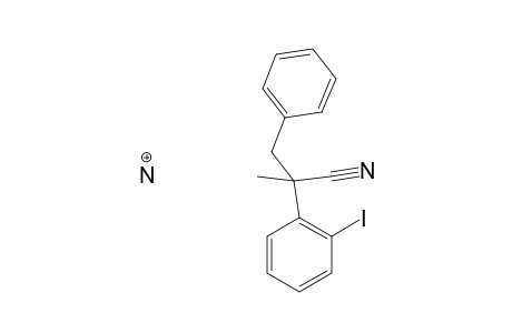 2-(2-Iodo-phenyl)-2-methyl-3-phenyl-propionitrile Ammonia salt