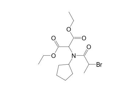 Diethyl 2-(2-bromo-N-cyclopentylpropanamido)malonate
