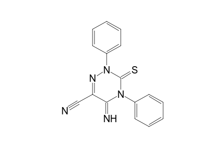 1,2,4-Triazine-6-carbonitrile, 2,3,4,5-tetrahydro-5-imino-2,4-diphenyl-3-thioxo-