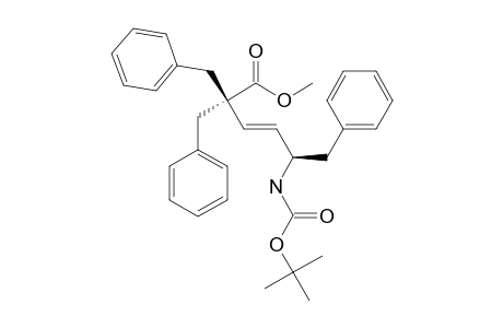 METHYL-(S)-2,2-DIBENZYL-5-[(TERT.-BUTOXYCARBONYL)-AMINO]-6-PHENYL-(E)-3-HEXENOATE