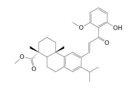 Methyl 12-[2'-(2"-hydroxy-6''-methoxybenzoyl)vinyl]-dehydroabietate