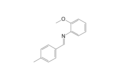 Benzenamine, 2-methoxy-N-[(4-methylphenyl)methylene]-