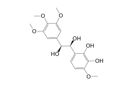 (1S,2S)-1,2-Dihydroxy-1-(2',3'-dihydroxy-4'-methoxyphenyl)-2-[3",4",5"-trimethoxyphenyl]-ethane