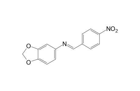 3,4-(methylenedioxy)-1-[(p-nitrobenzylidene)amino]benzene