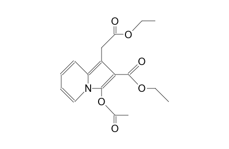Ethyl 3-acetoxy-2-ethoxycarbonyl-1-indolizineacetate