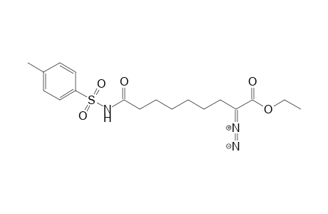 Ethyl 2-diazo-8-(N-tolsylcarbamoyl)octanoate
