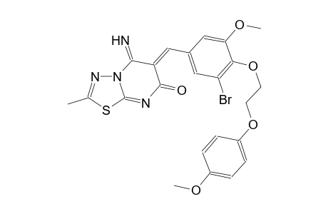 7H-[1,3,4]thiadiazolo[3,2-a]pyrimidin-7-one, 6-[[3-bromo-5-methoxy-4-[2-(4-methoxyphenoxy)ethoxy]phenyl]methylene]-5,6-dihydro-5-imino-2-methyl-, (6Z)-