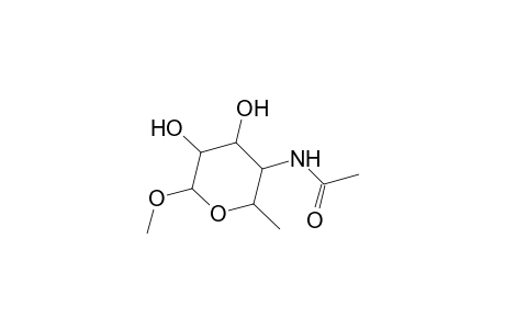 Mannopyranoside, methyl 4-acetamido-4,6-dideoxy-, .alpha.-D-
