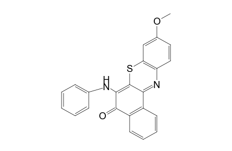 6-ANILINO-9-METHOXY-5H-BENZO[a]PHENOTHIAZIN-5-ONE